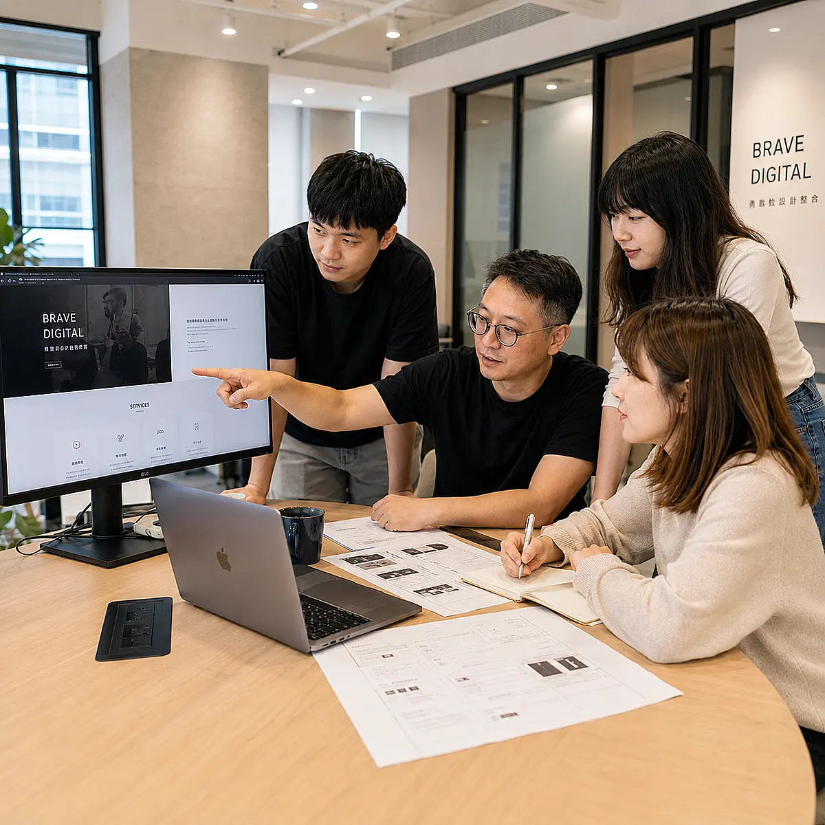 新視野設計團隊協作畫面