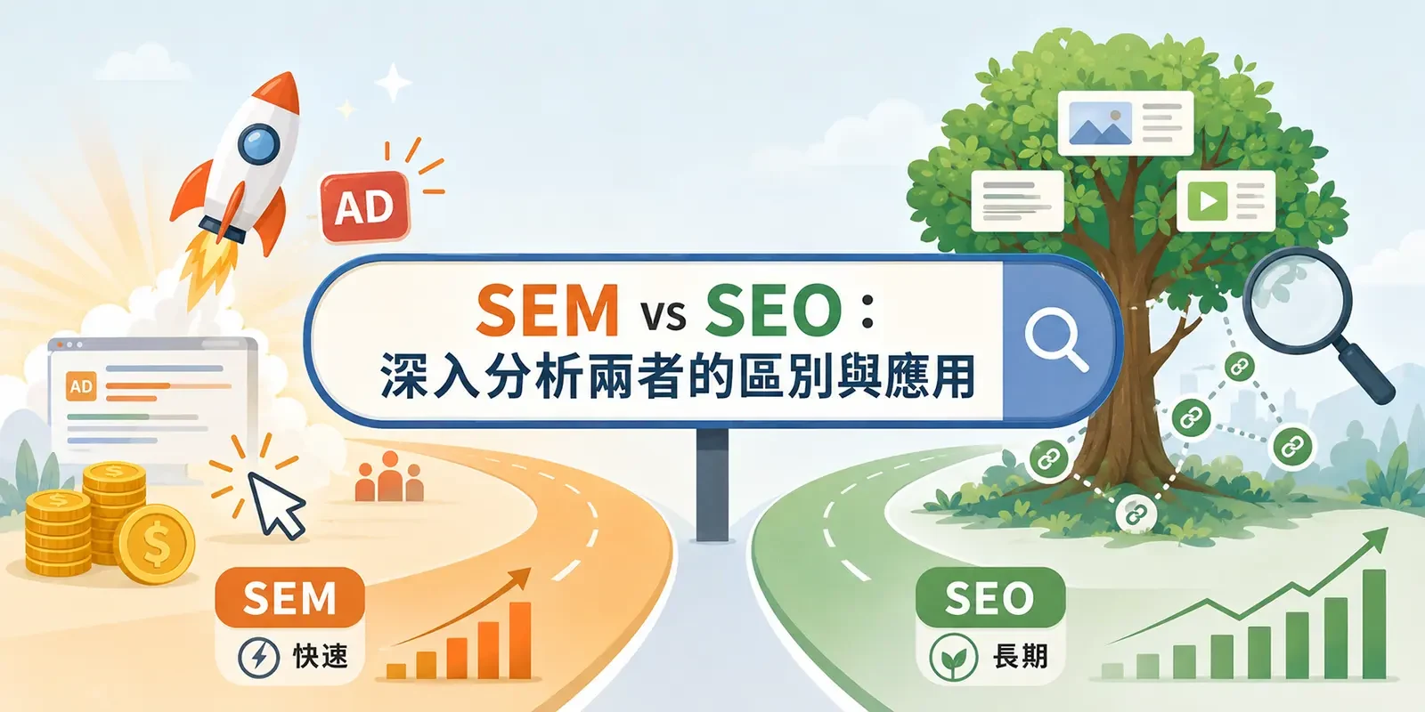 SEM vs SEO：深入分析兩者的區別與應用