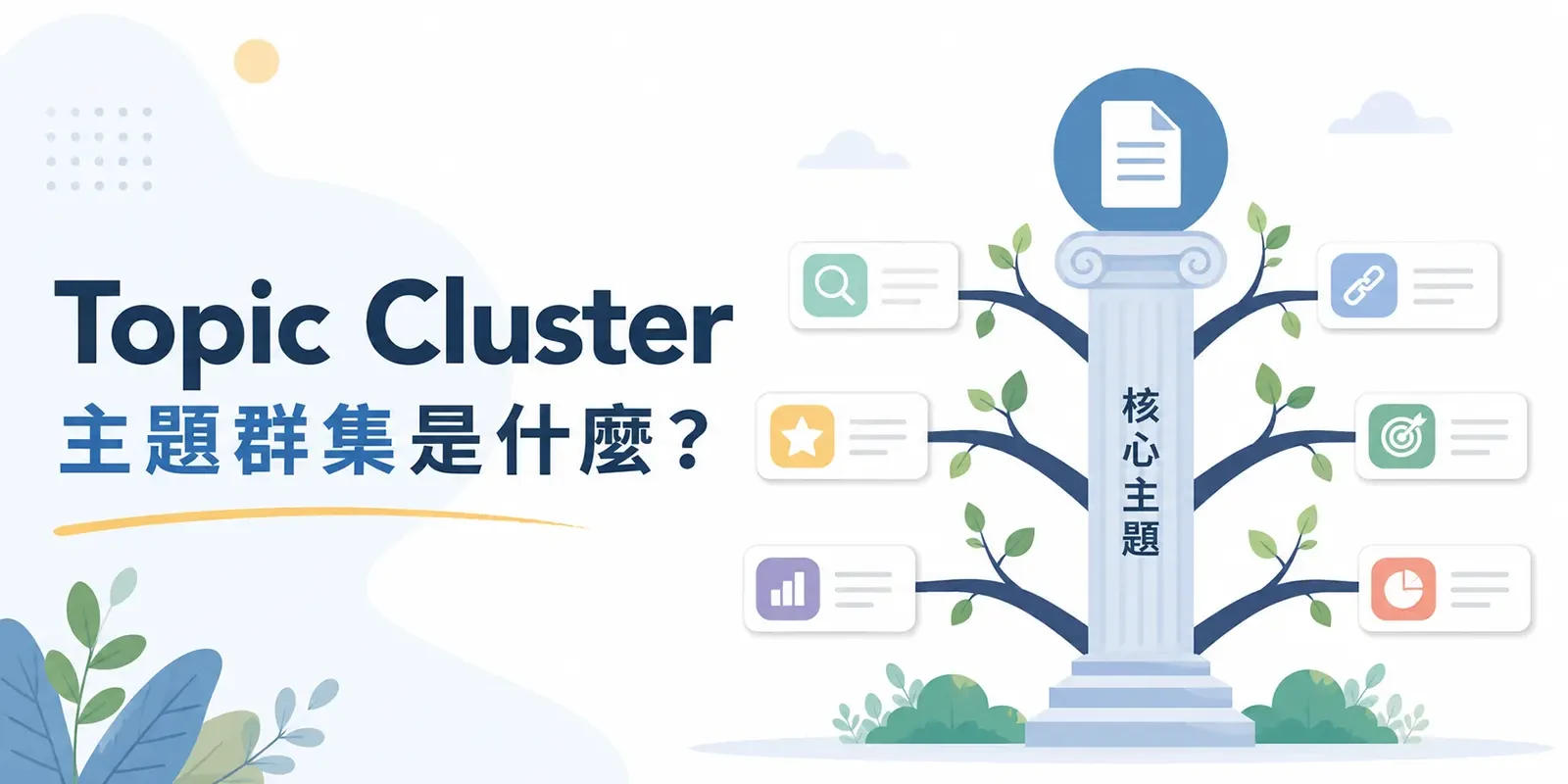 Topic Cluster 主題群集是什麼？Pillar + Cluster 架構與分組原則