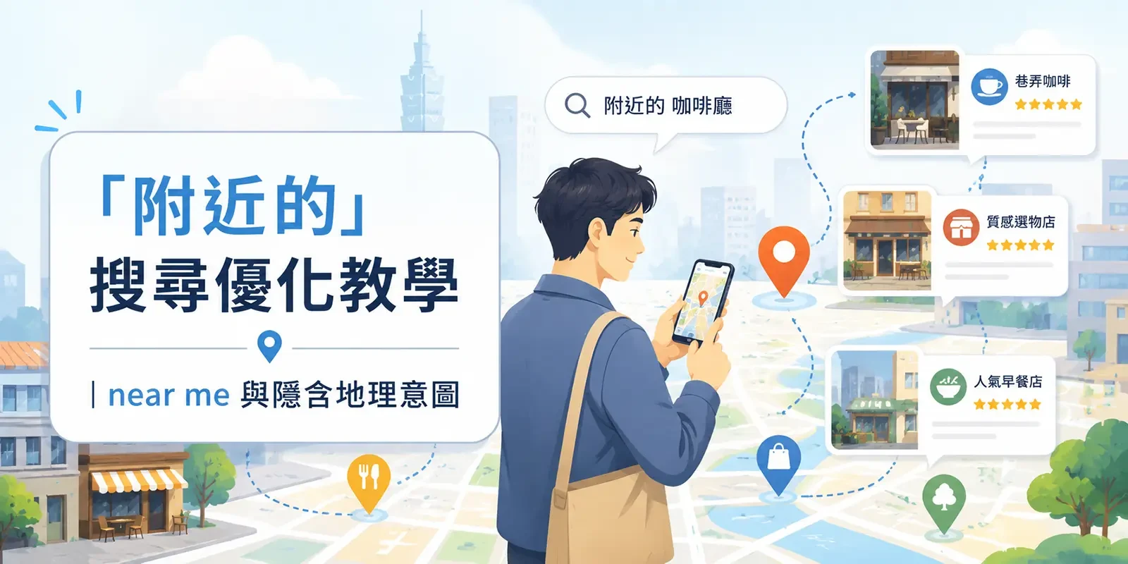 「附近的」搜尋優化教學 | near me 與隱含地理意圖