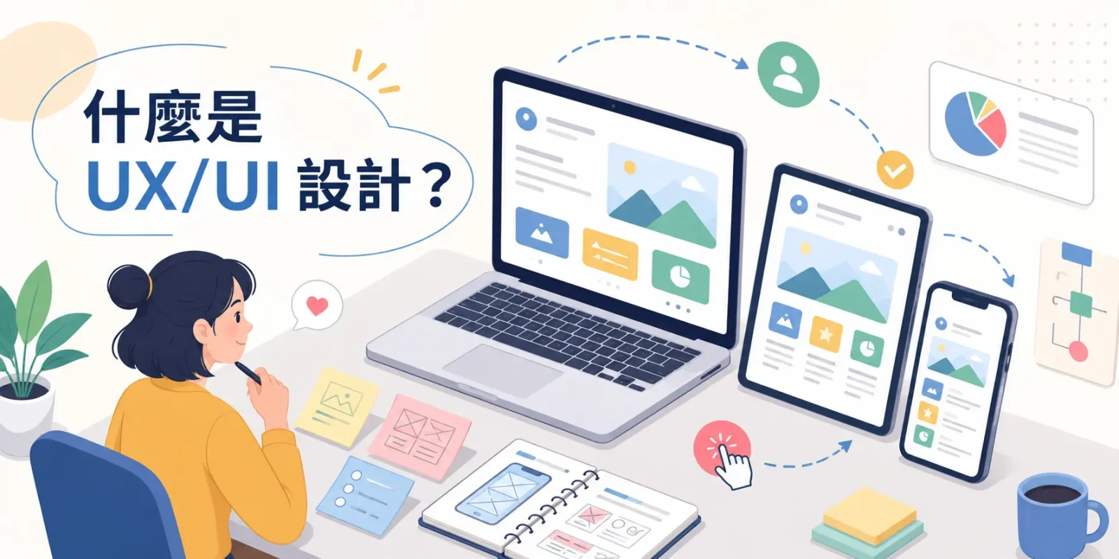 什麼是 UX/UI 設計？一次看懂 UX 與 UI 差異、網站易用性與操作流程