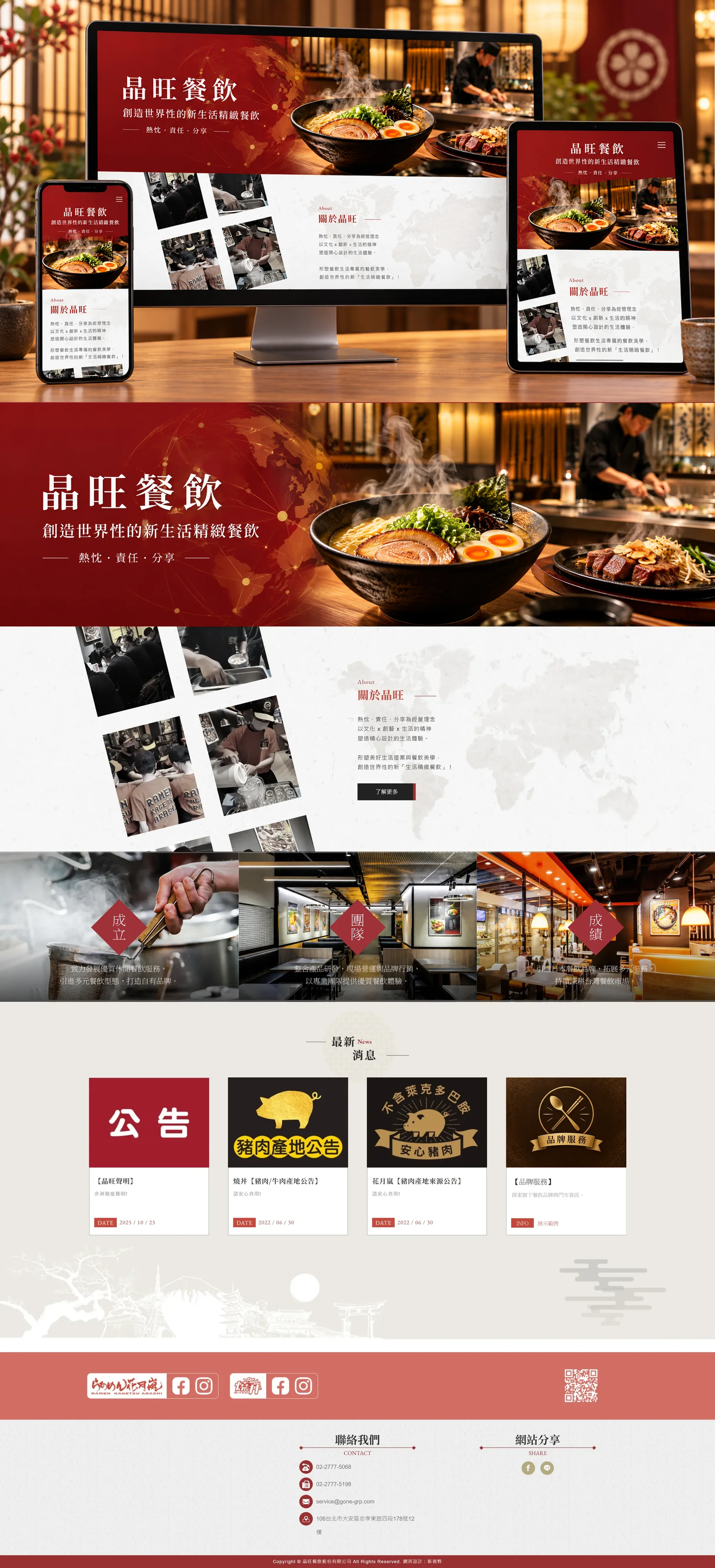 晶旺集團 網站全頁截圖