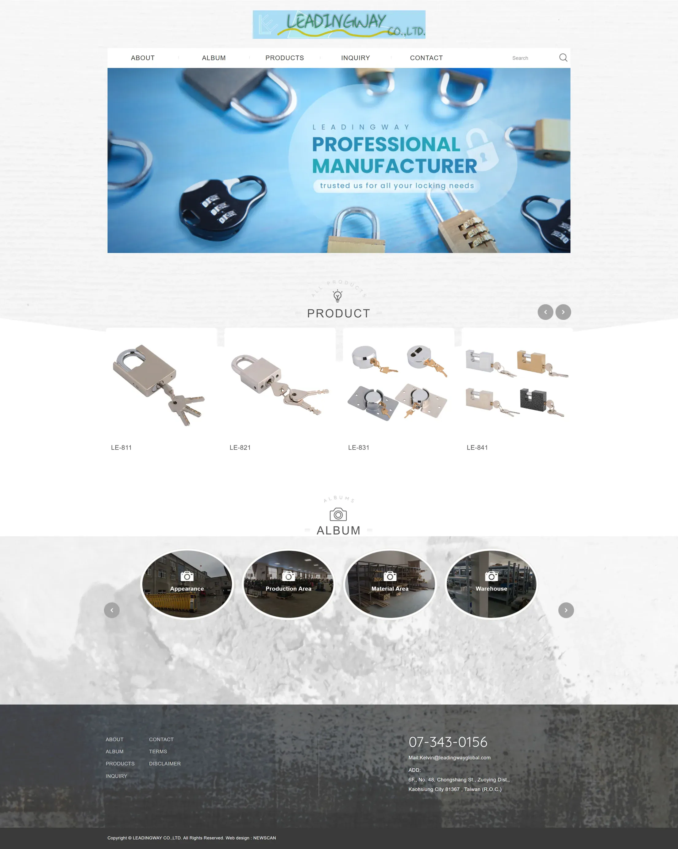Leadingway 網站全頁截圖