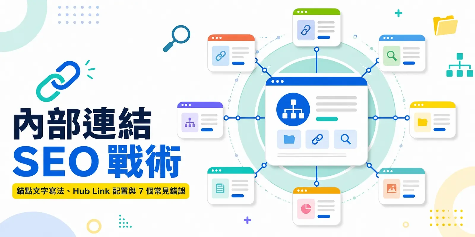 內部連結 SEO 戰術:錨點文字寫法、Hub Link 配置與 7 個常見錯誤