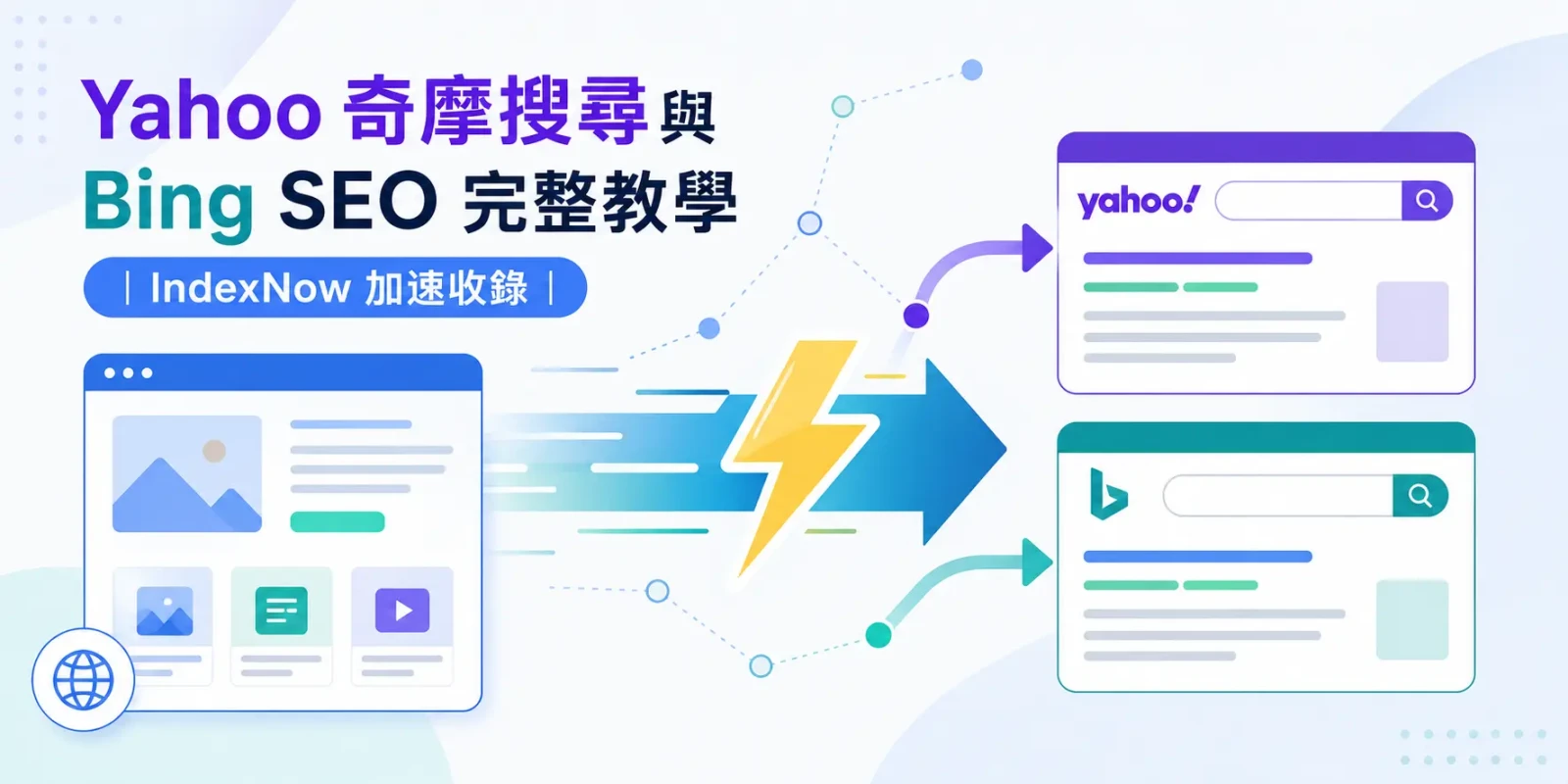 Yahoo 奇摩搜尋與 Bing SEO 完整教學｜IndexNow 加速收錄