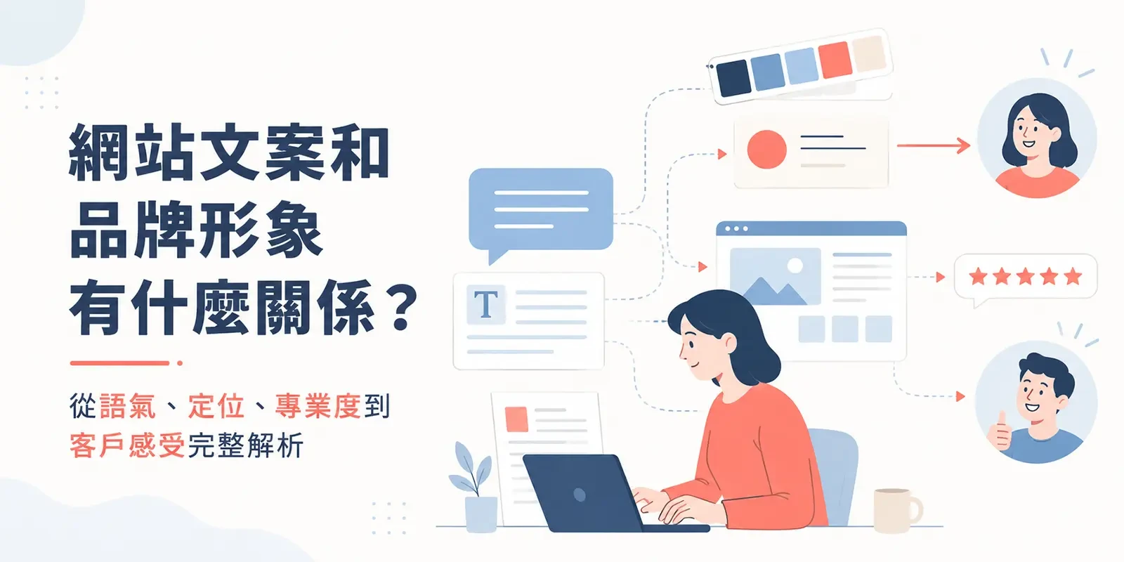 網站文案和品牌形象有什麼關係？從語氣、定位、專業度到客戶感受完整解析